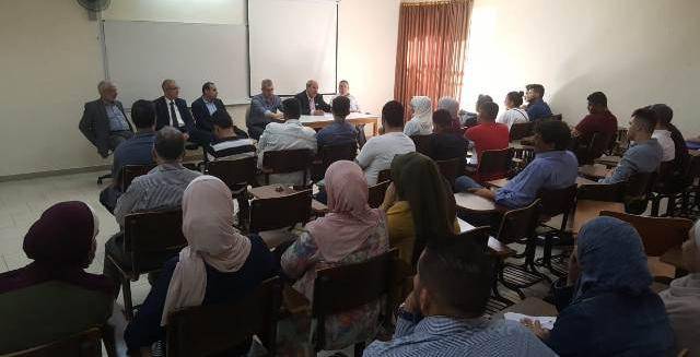 يوم تنويري وجولة بمرافق جامعة عمان الأهلية للطلبة المستجدين في كلية الهندسة