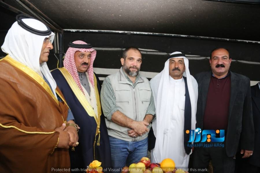 الأمير عباس بن علي في مضارب الشيخ نايف ضيف الله الشرعة