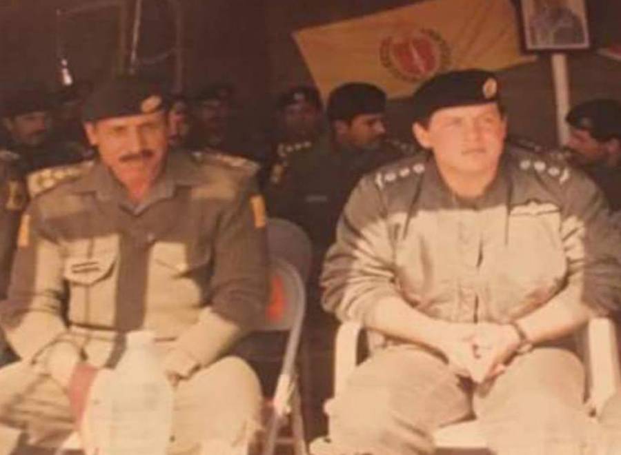 الملك يطمان على صحة اللواء المتقاعد الخريشا الذي يرقد على سرير الشفاء.