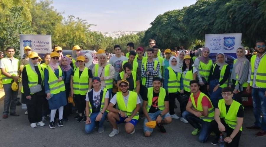 جامعة عمان الأهلية تشارك في ماراثون معاً .. ضد الفقر والجوع