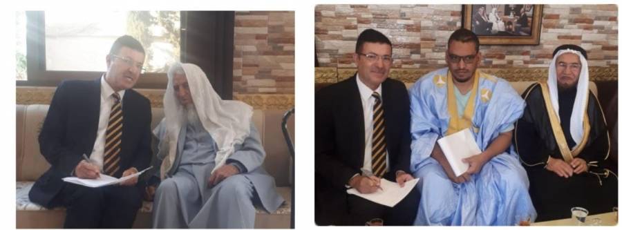 الضيف الموريتاني الشيخ محمد يحيى احريمو... يقول الشيخ عايش الحويان سفير ثقافي و خيري للاردن في اقطار العالم العربي و الاسلامي