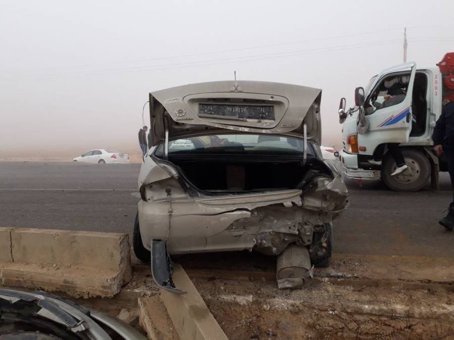 6 إصابات بحادث تصادم في المفرق