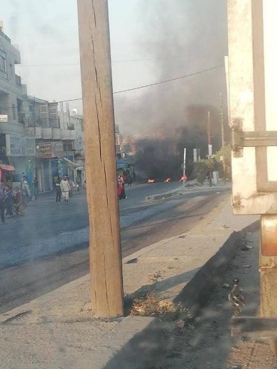 تجدد أعمال الشغب اثر اعتقال احد حراكيي بني حسن في عوجان بالزرقاء