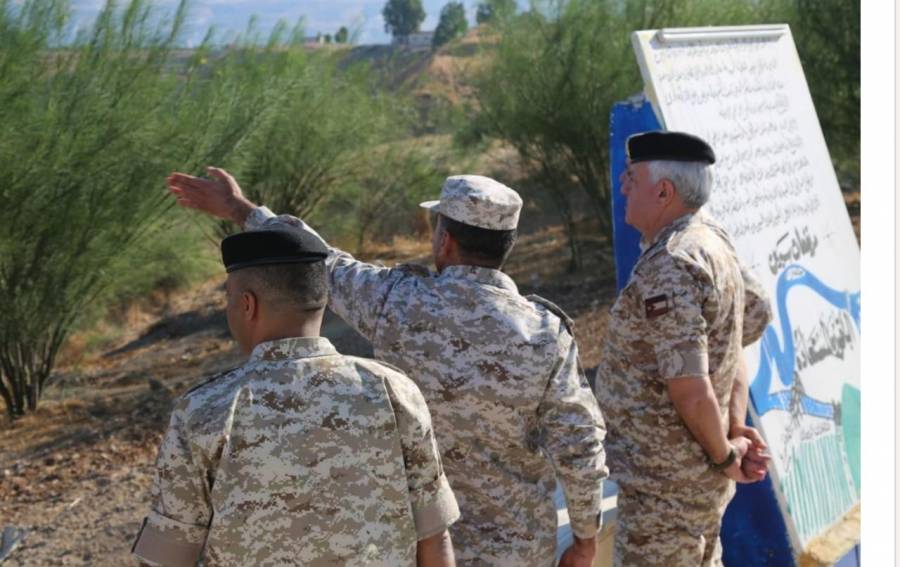 رئيس هيئة الأركان المشتركة  في زيارة للباقورة... صور