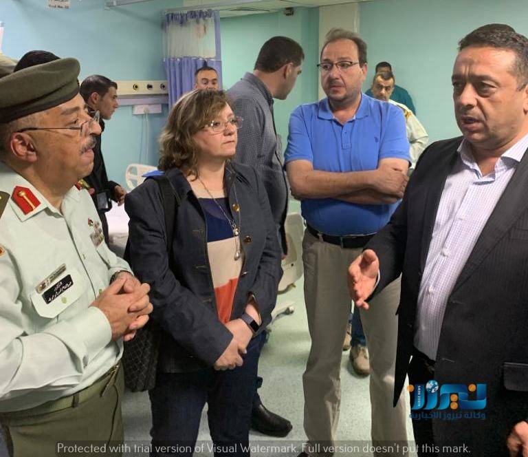 الداوود يطمئن على مصابي الحادث الآثم في جرش