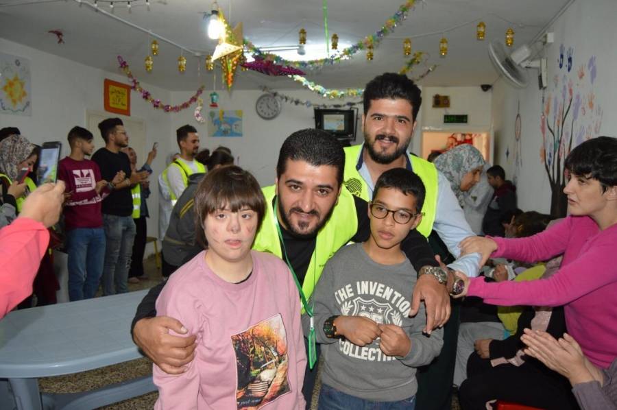 فريق العطاء التنفيذي يطلق مبادرة  فكرة  في مركز الامل للتربية الخاصة  البيادر