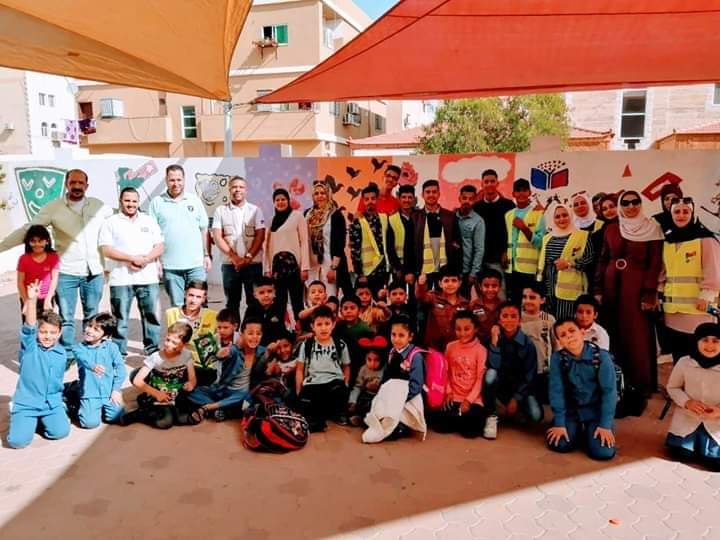 هيئة شباب كلنا الأردن و مبادرة اترك اثر بالعقبة تنفذ جملة من الاعمال التطوعية