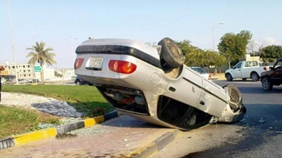 إصابة خمسة أشخاص اثر حادث تدهور في البحر الميت