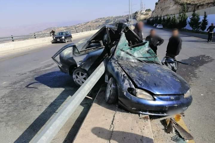 وفاة شخص وإصابة آخر اثر حادث تصادم في البلقاء