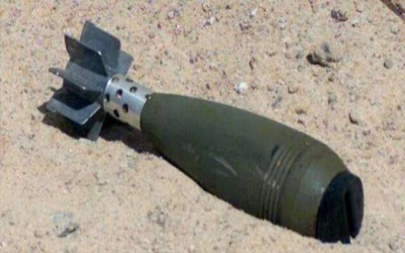 تواجد امني مكثف بعد العثور على قنبلة هاون قديمه على طريق غدير الطير  الخالديه