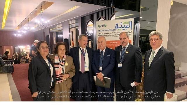 أ.د. محاسنة في ختام مؤتمر أفد ببيروت من خلال تطبيقات فعلية في جامعة عمان الاهلية حققنا إنجازات وطفرات بيئية وتنموية داخل حرم الجامعة وخارجها