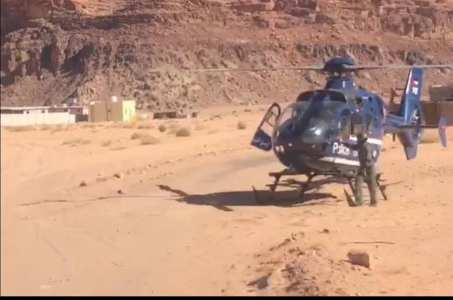 انقاذ سائح فقد في منطقة وادي رم