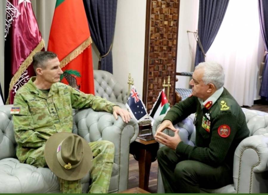 رئيس هيئة الأركان المشتركة يستقبل قائد قوات الدفاع الاسترالي
