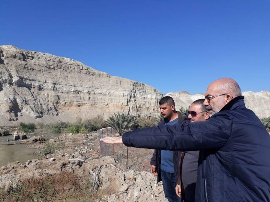 امين عام وادي الاردن يتفقد المرافق المائية تفقد امين عام سلطة وادي