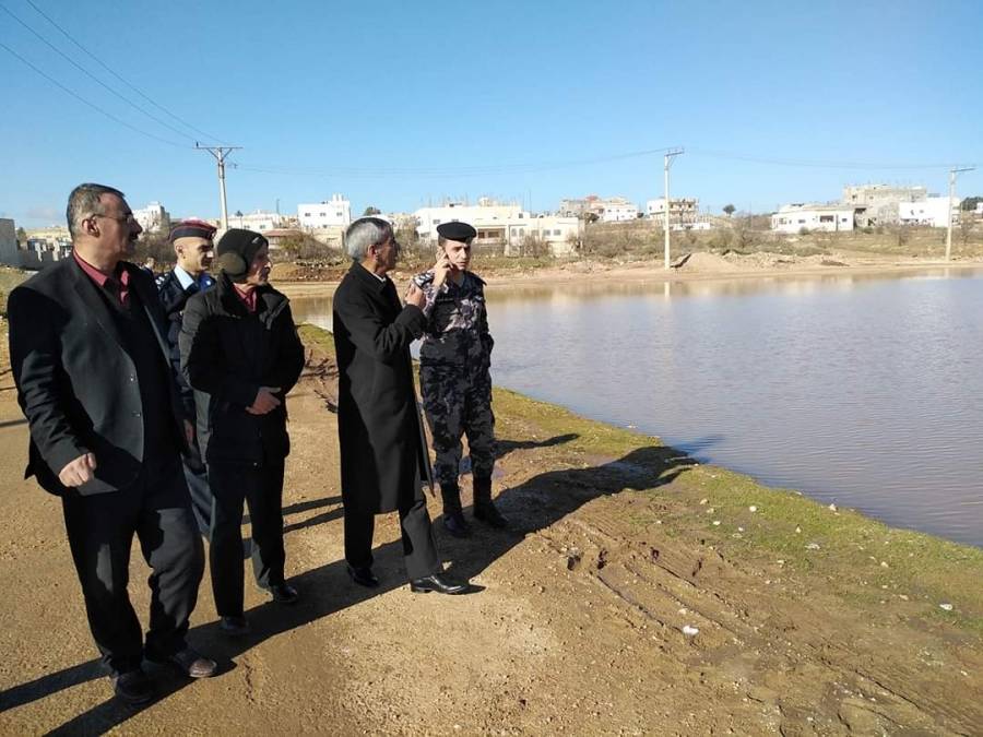 محافظ عجلون يتفقد تجمع مياه البيادر في عبين ويوعز بتعيين حراس عليها