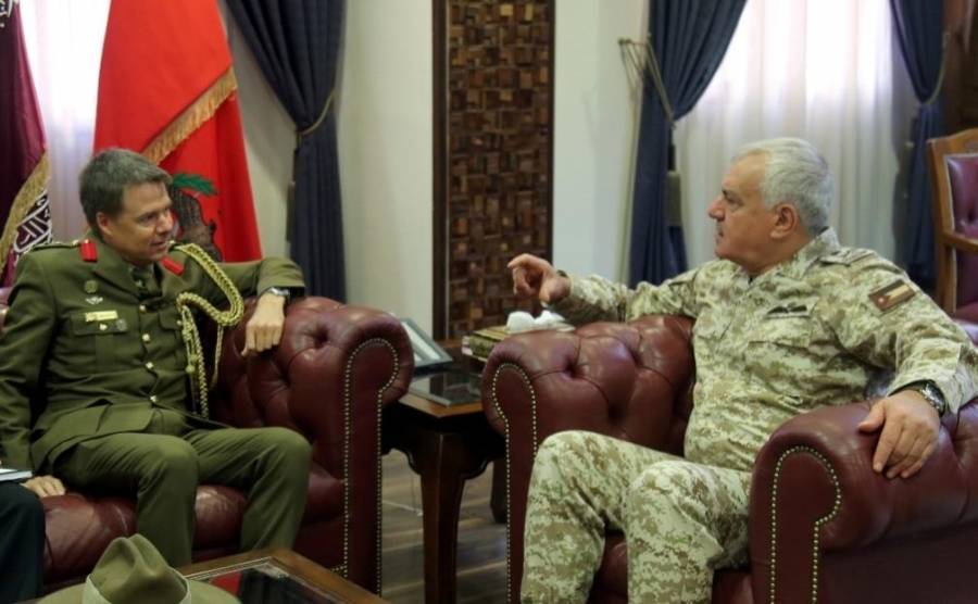 رئيس هيئة الأركان المشتركة يستقبل الملحق العسكري الأسترالي