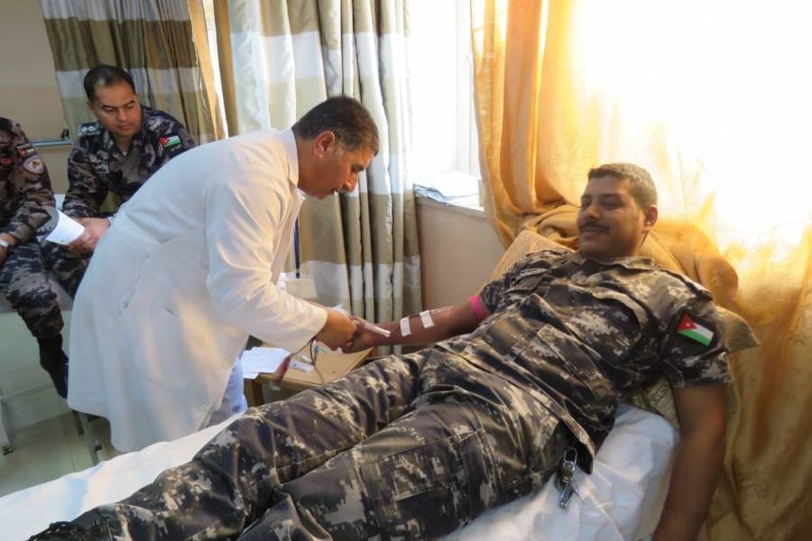  دفاع مدني جرش تنظم حملة للتبرع بالدم.. صور