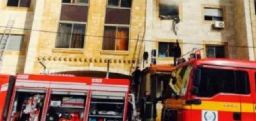 إصابة ثلاثة أشخاص إثر حريق في ابو نصير بعمان