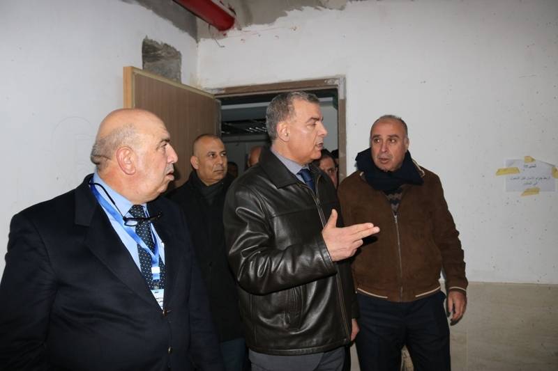 جابر يتفقد مشروع مبنى مستشفى الإيمان