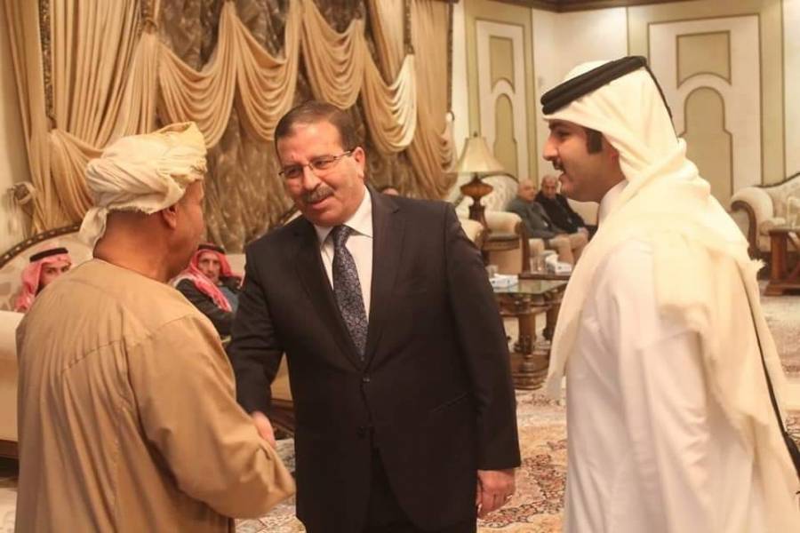 النجار يقدم واجب العزاء بالسلطان قابوس بن سعيد