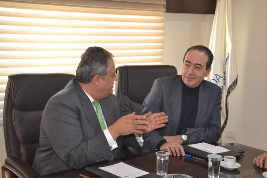 بحث التعاون بين الجمعية وهيئة المكاتب الهندسية