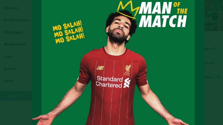 ليفربول يحتفي بمحمد صلاح الملك