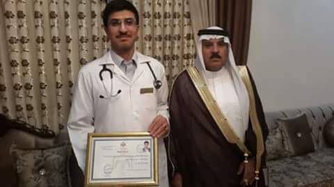 أبناء الحاج محمد ذياب الجبور تشكر الدكتور صخر الزهير