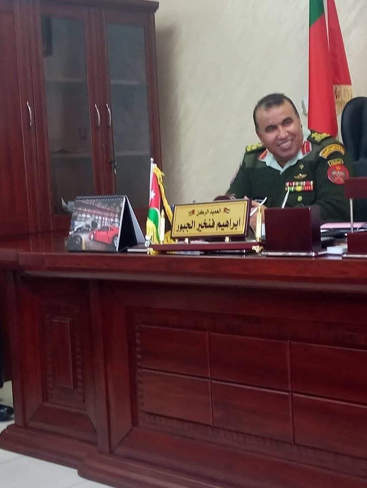 شكر للعميد ابراهيم الجبور