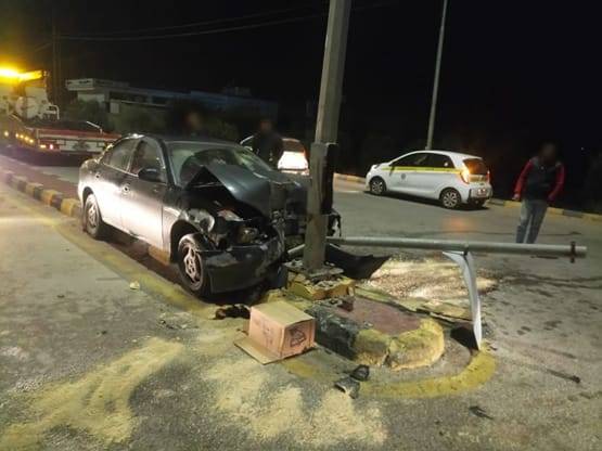 وفاة شاب ثلاثيني بحادث تدهور في مادبا... صور