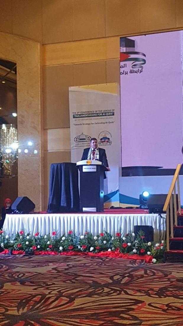الأردن يشارك في مؤتمر رابطة برلمانيون لأجل القدس في ماليزيا