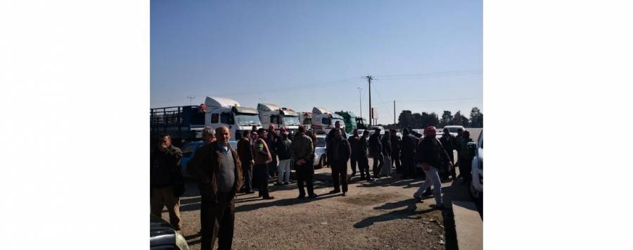 اربد: توقف سائقي شاحنات الصوامع عن العمل لعدم صرف مستحقاتهم المالية