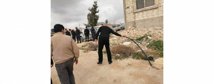 ضبط اعتداءات كبيرة واستخدام غير مشروع للمياه في الرصيفة