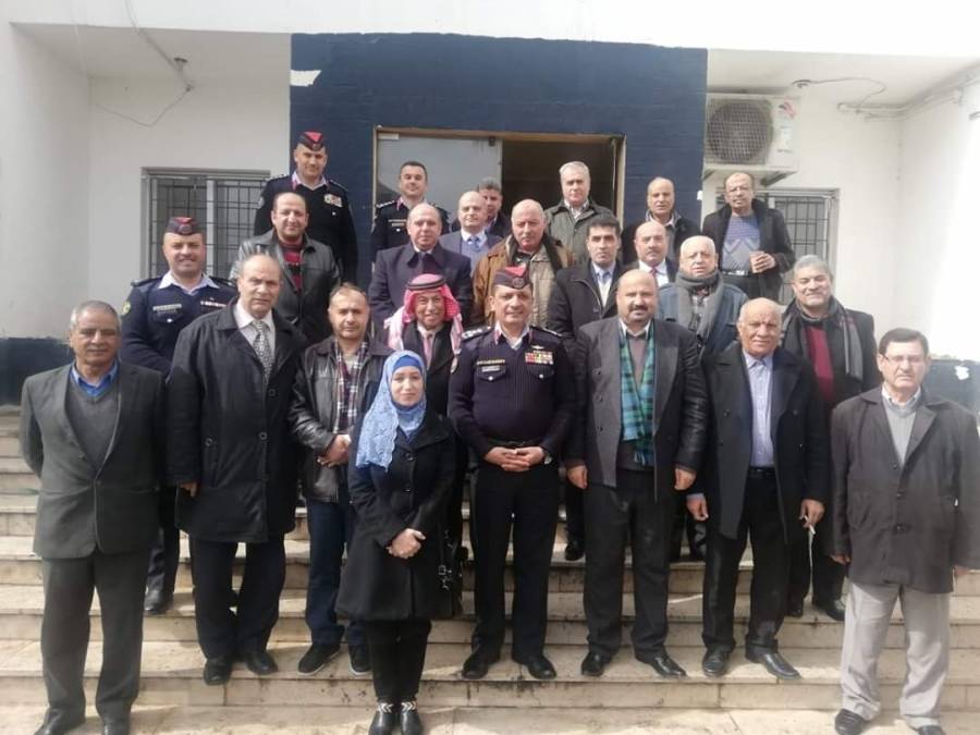 العميد المعايطة يستقبل وفد من المتقاعدين العسكريين في شرطة اربد