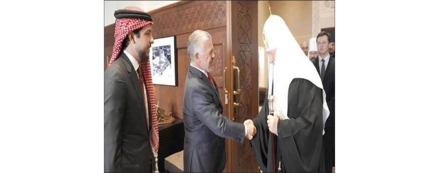 الملك يشيد بزيادة أعداد الحجاج المسيحيين الروس إلى الأماكن المقدسة والمغطس