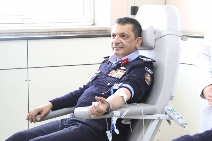 الشرطة المجتمعية تنفذ حملة للتبرع بالدم لمرضى السرطان... صور