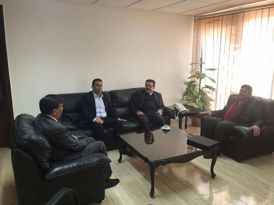 امين عام وزارة المياه والري يبحث مع رئيس جامعة آل البيت سبل التعاون