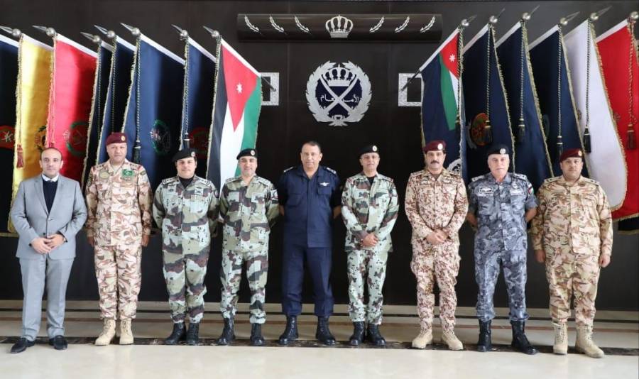 مدير الأمن العام اللواء الركن حسين الحواتمة يستقبل قائد قوات الطوارئ الخاصة السعودية