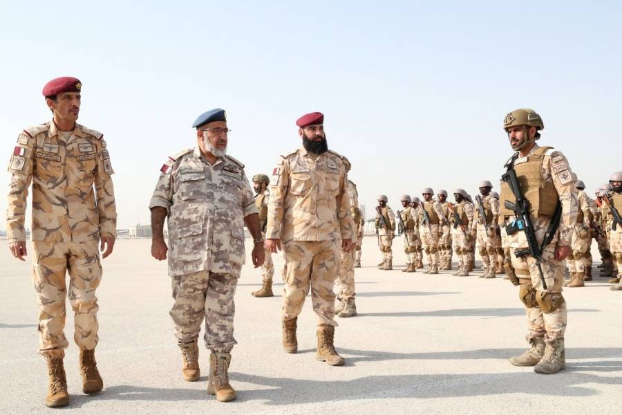 رئيس أركان القوات المسلحة القطرية يفتتح تمرين الحارس المنيع ٢٠٢٠