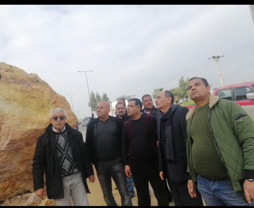 وقوع انهيار صخري على طريق عمان جرش