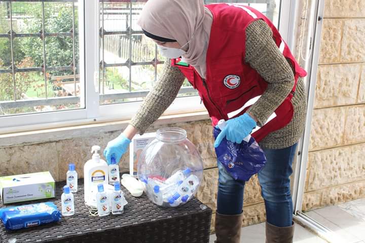 الهلال الأحمر يتخذ إجراءات للوقاية من كورونا في البلقاء