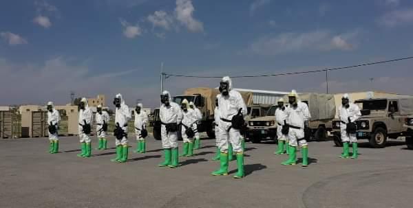 الجيش يقوم بتعقيم مراكز الحجر الصحي في البحر الميت