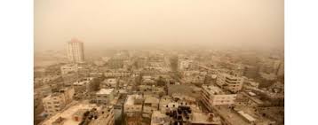 اجواء مغبرة مع توقع هطول الامطار