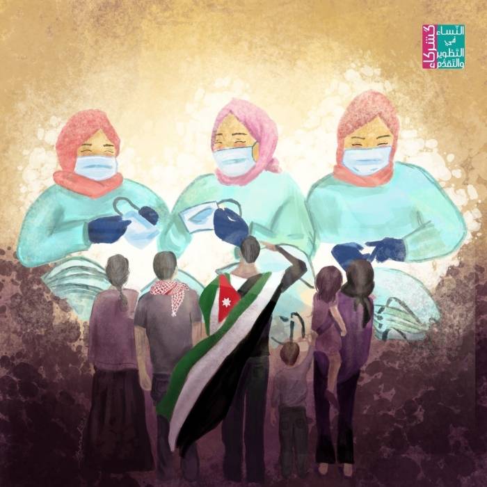 المرأة الأردنية في زمن الكورونا  نساء يعملن في المصانع لحماية الأردن ودول العالم