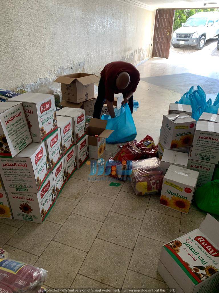 مبادرة المهندسة عبير الجبور  توزع 1500 طرد غذائي... صور