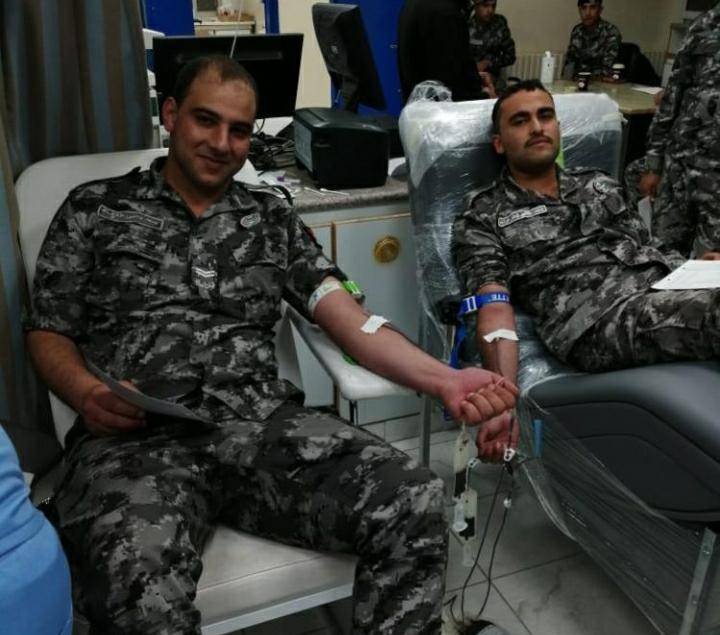 دماء الدرك الطاهرة تسد النقص في وحدات الدم