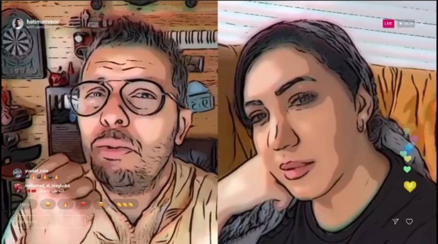 أسماء المنور و حاتم عمور يطلقان ديو  هاينة 