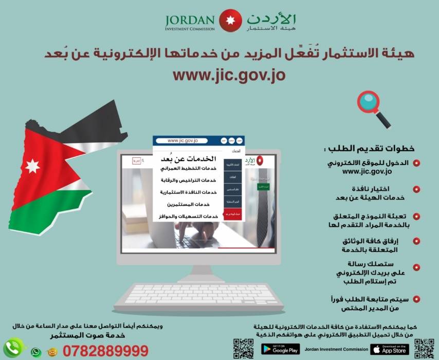 هيئة الاستثمار تفعل المزيد من خدماتها الإلكترونية عن بعد