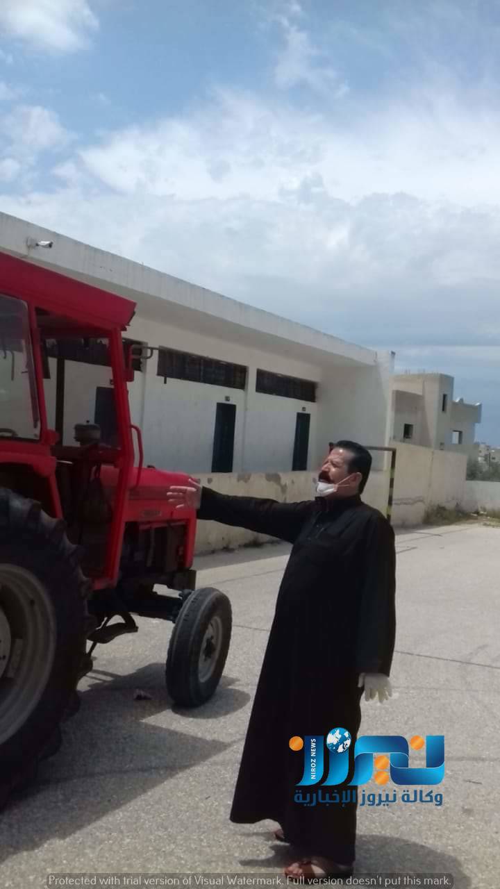 بالصور ......بلدية اربد الكبرى تقوم بإجراء عملية تعقيم لمدرسة حور