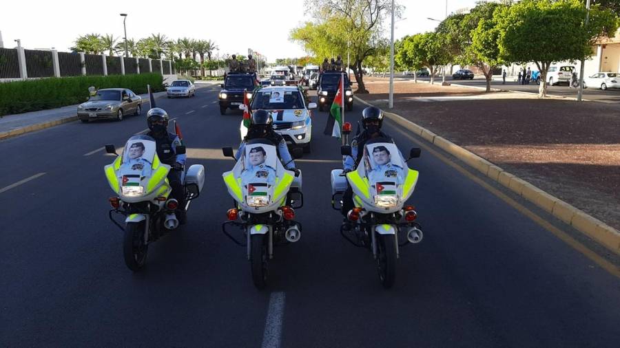 عاجل ..... بالفيديو..نيروز ترصد احتفال الأجهزة الأمنية والقوات المسلحة باحتفال الاستقلال ٧٤ في محافظة اربد