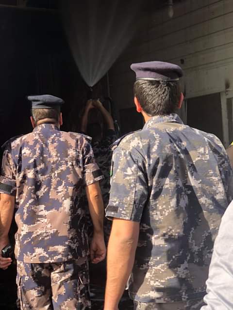 الدفاع المدني تم السيطره على حريق العقبه